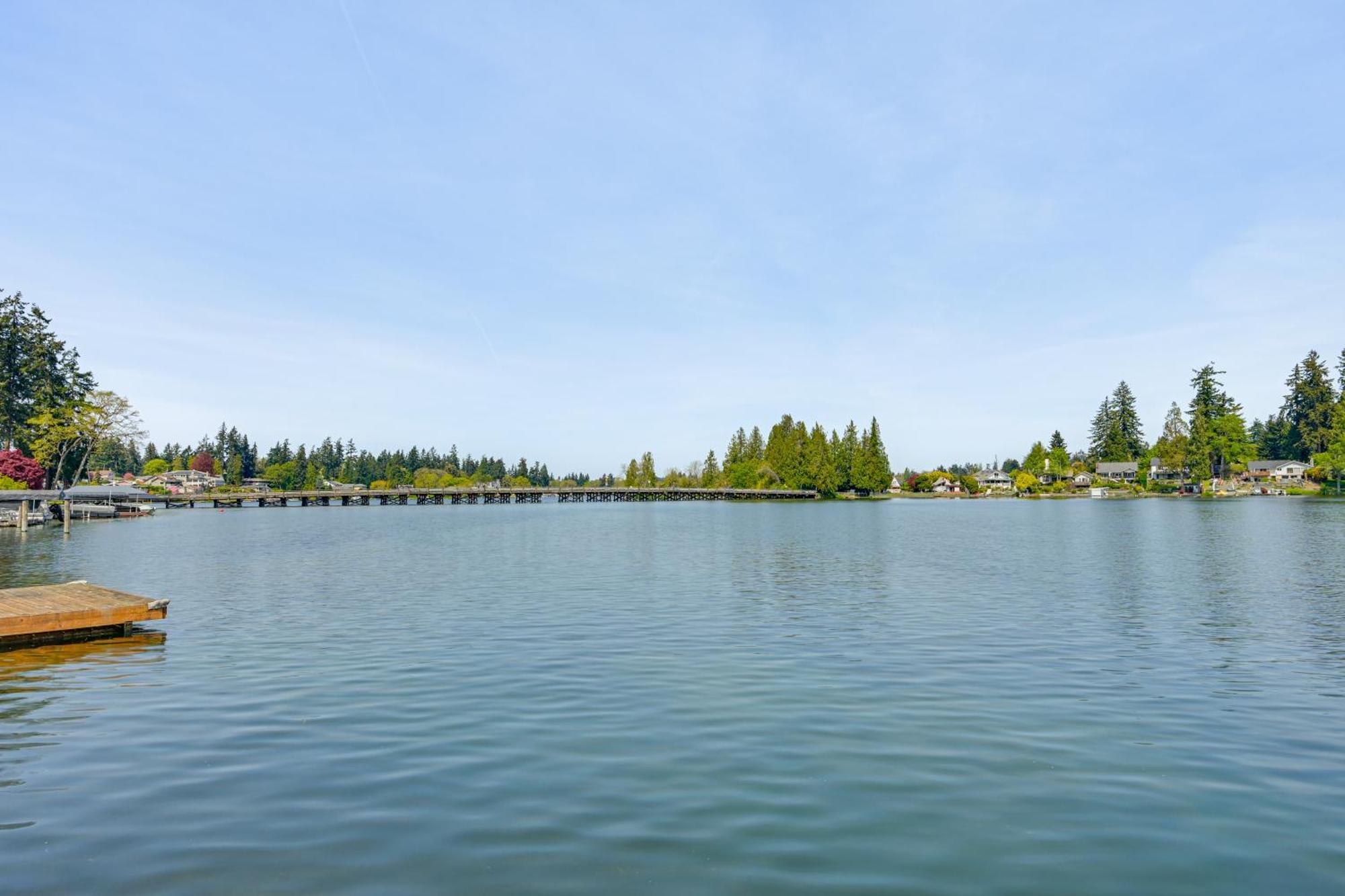 Tacoma Home On Steilacoom Lake With Dock! Екстер'єр фото