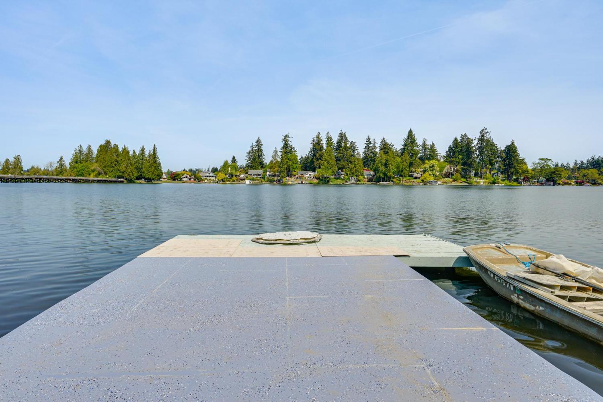 Tacoma Home On Steilacoom Lake With Dock! Екстер'єр фото