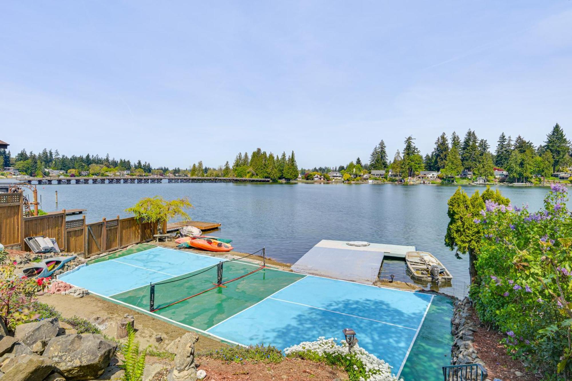 Tacoma Home On Steilacoom Lake With Dock! Екстер'єр фото